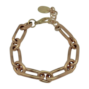 Pulsera Eslabon R chapado bronce