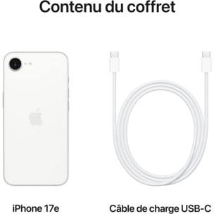 Smartphone APPLE iPhone 17E 5G 256Go Blanc