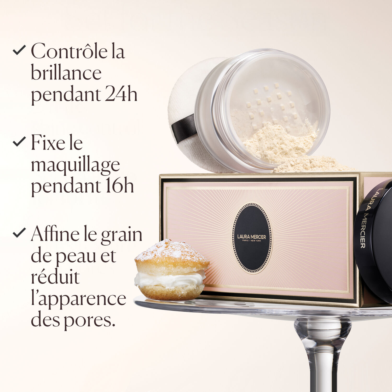 Indulgent Icons - Loose Setting Powder - Coffret Poudre Libre Fixante Transparente et Houppette