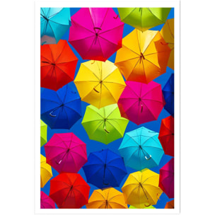 Affiche ciel de parapluies Affiche seule