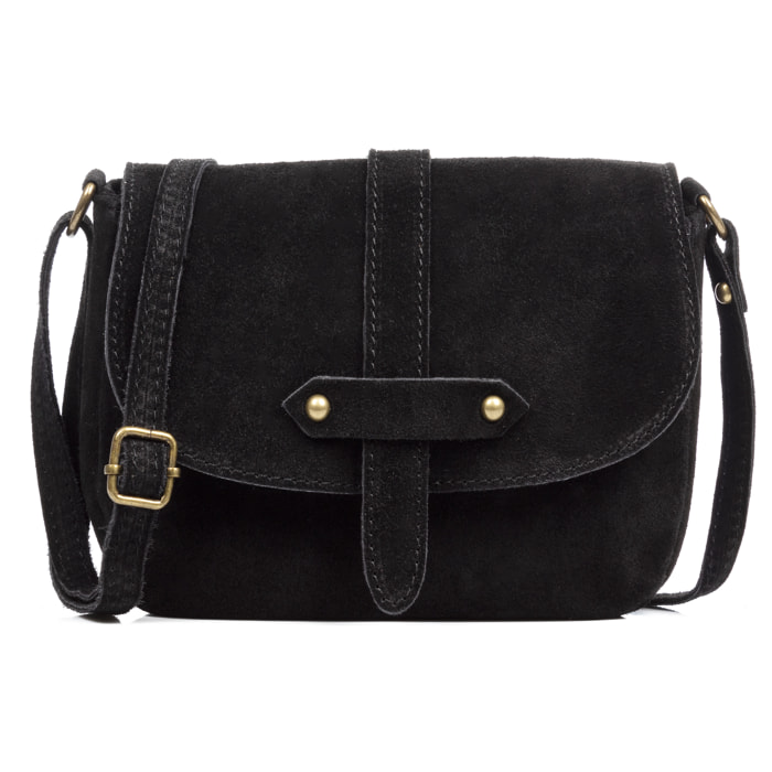 Altamura borsa a tracolla donna. Vera pelle scamosciata.