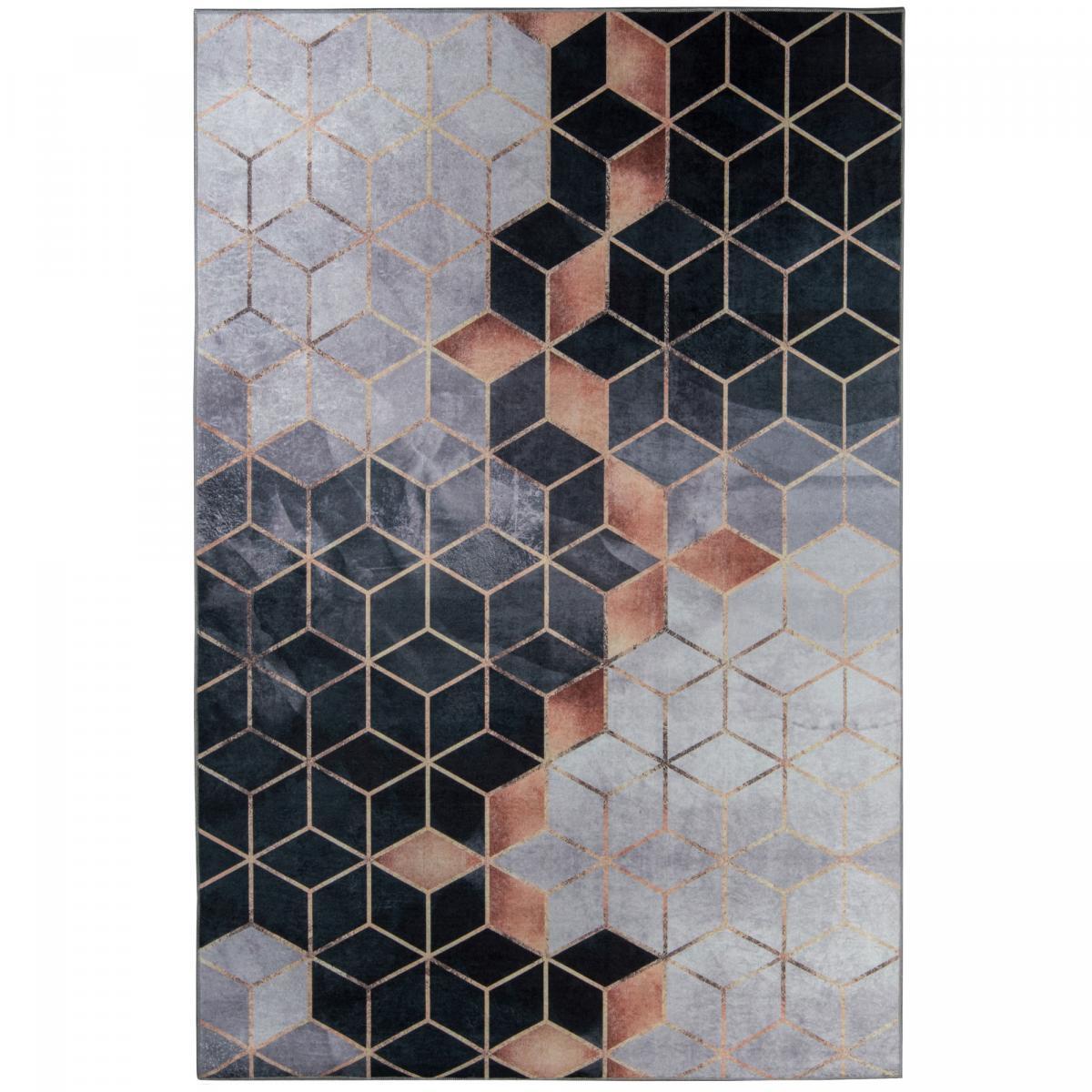 Tapis salon RUCHE facile d'entretien