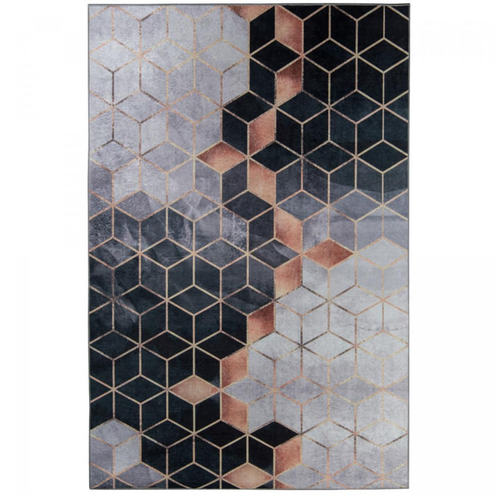 Tapis de chambre 160x230 LYN11 GRAFIK blanc, facile d'entretien
