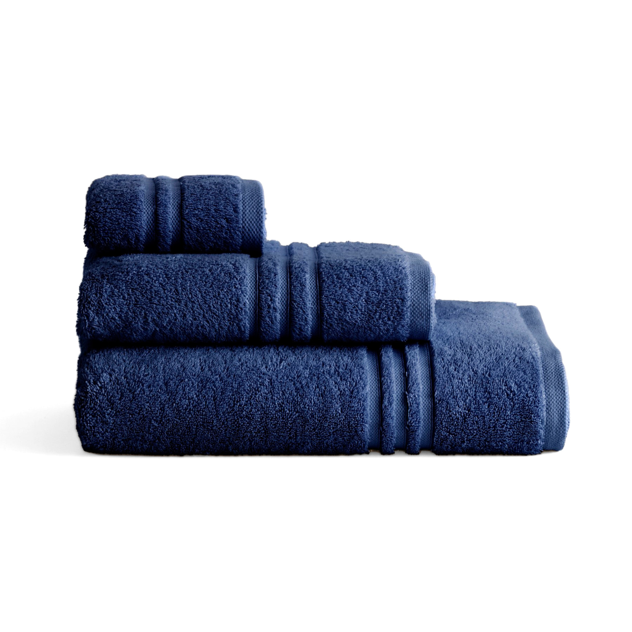 Set toallas rizo 100% Algodón Rizo Peinado - 700 g/m2 NAVY