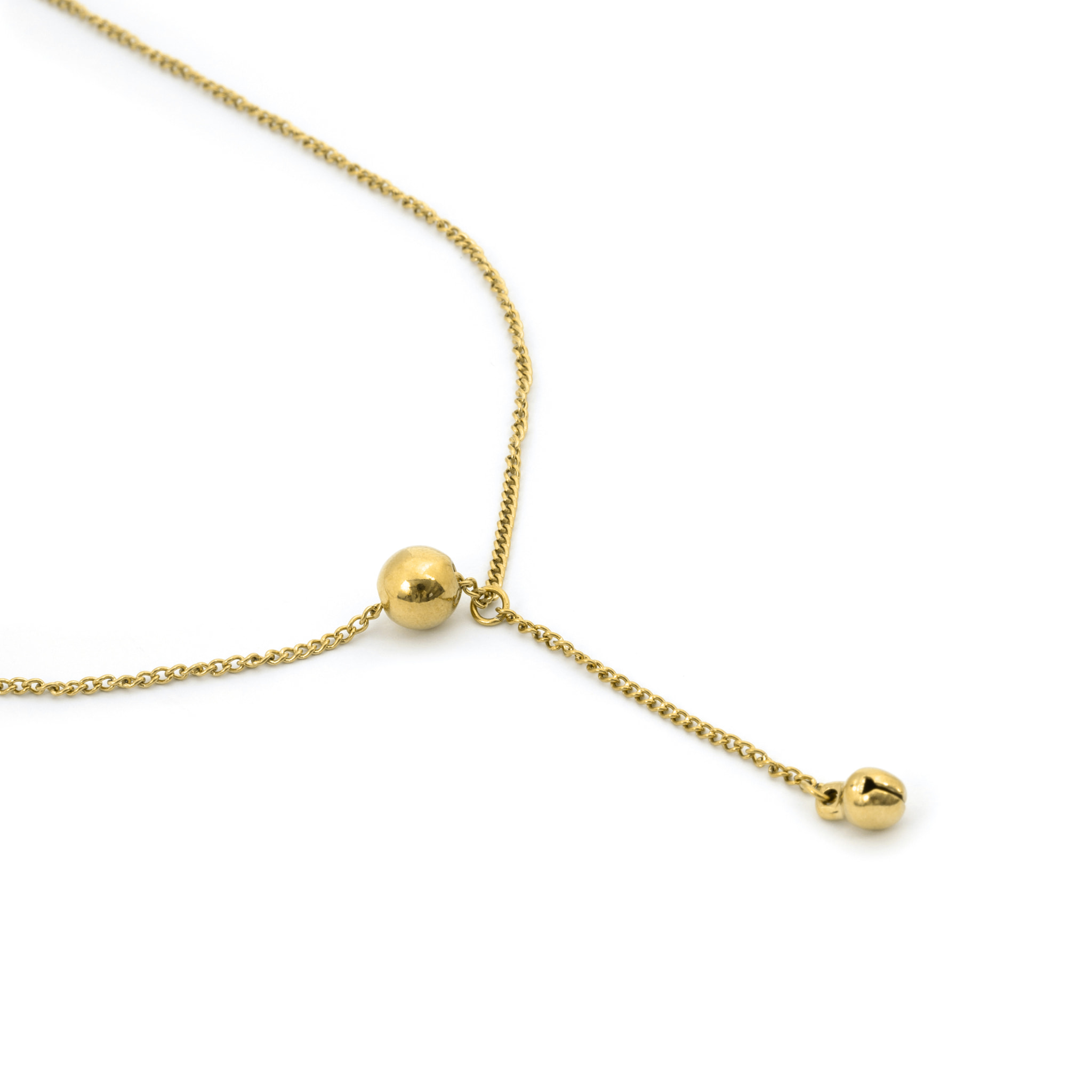 Collar acabado en oro amarillo de 18k