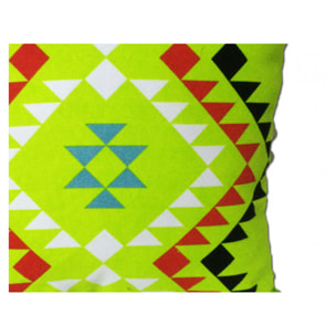 Coussin motif tribal vert 45x45 - TRIBE