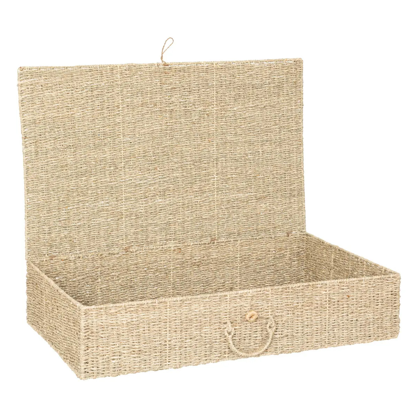 Set de 2 paniers "Cora" en paille & métal L60/80cm