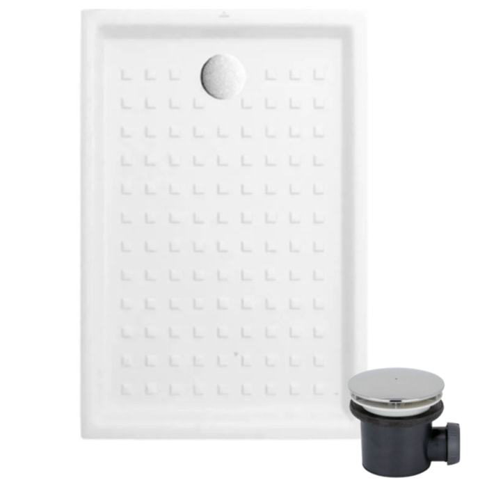 Pack receveur O Novo ceramique avec bonde D90