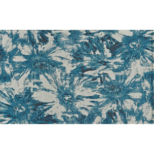 Tappeto Arredo Disegno Fiori Jeans