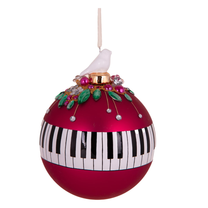 Sfera con decoro pianoforte - Pezzi 3 - ROSA - Bianchi Dino SpA