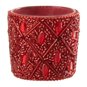 J-Line photophore - verre - rouge - small