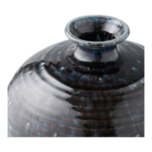 Vaso in ceramica blu scuro Vikasa Home ø27x44,5 cm