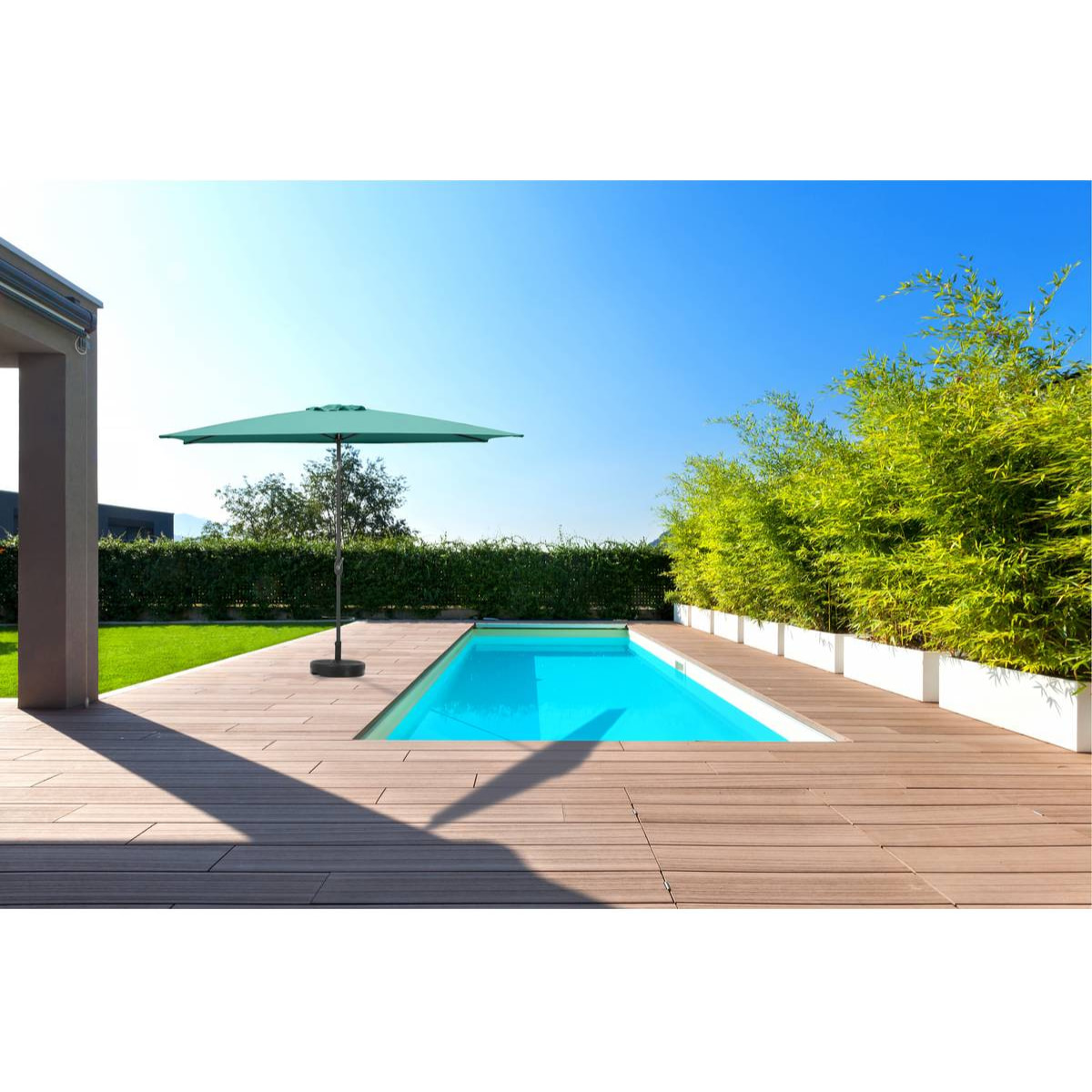 Parasol jardin "Sol 2" - Rectangle - 2 x 3 m - Vert