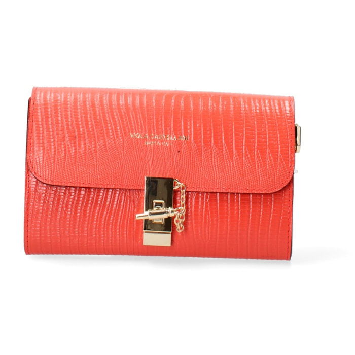 Borsa a mano da donna Made in Italy - Modello Hope - Vera pelle - 23.0 x 13.0 x 5.0 cm