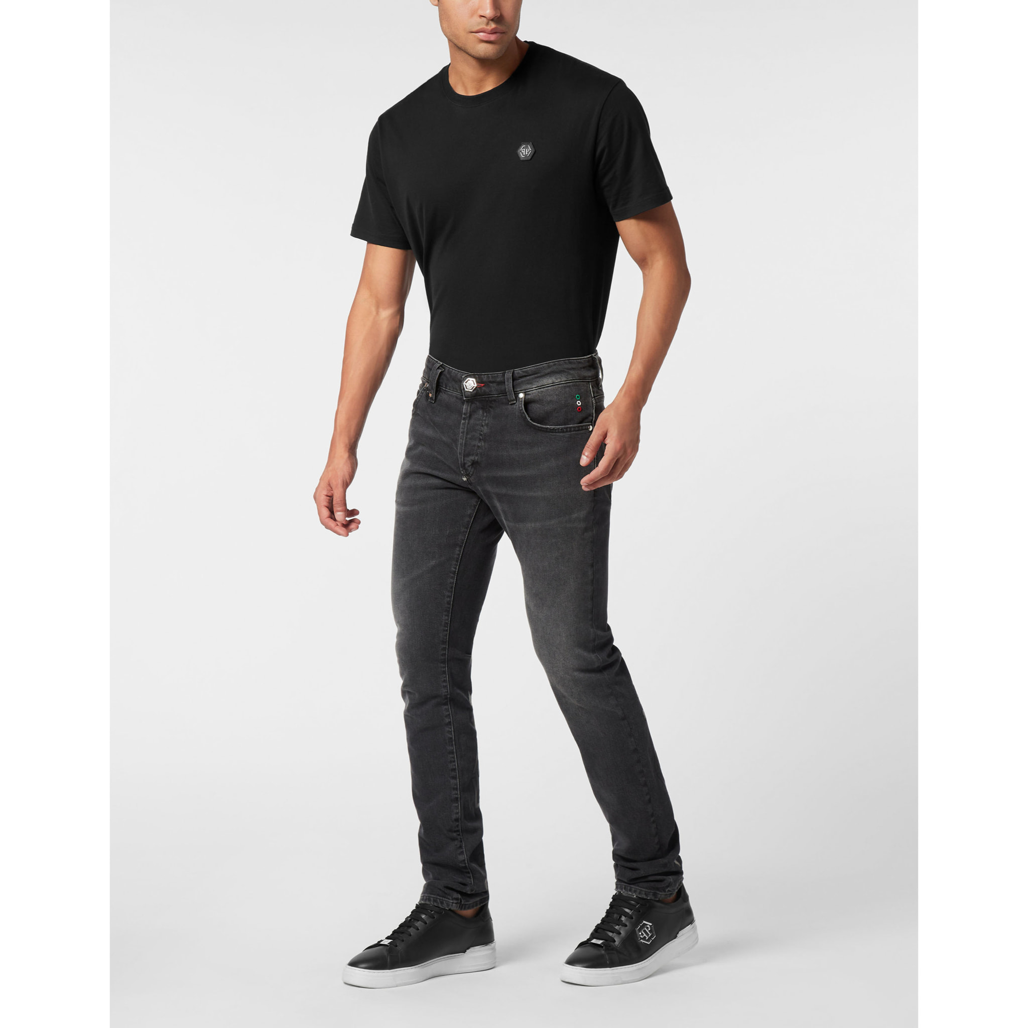 PHILIPP PLEIN Taglio super dritto MONOGRAM