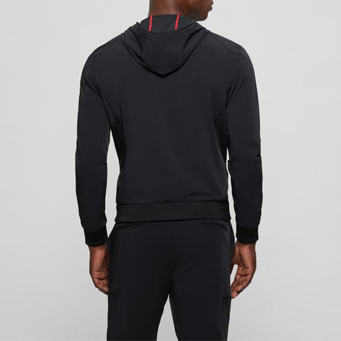 Sweat à capuche Tech - logo - noir