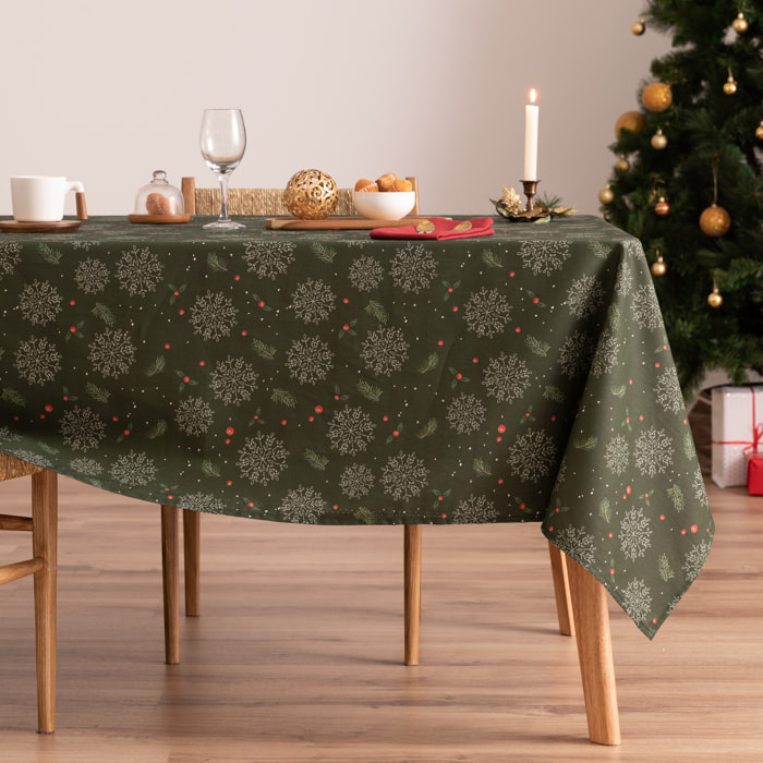 Mantel antimanchas BERRIES VERDE