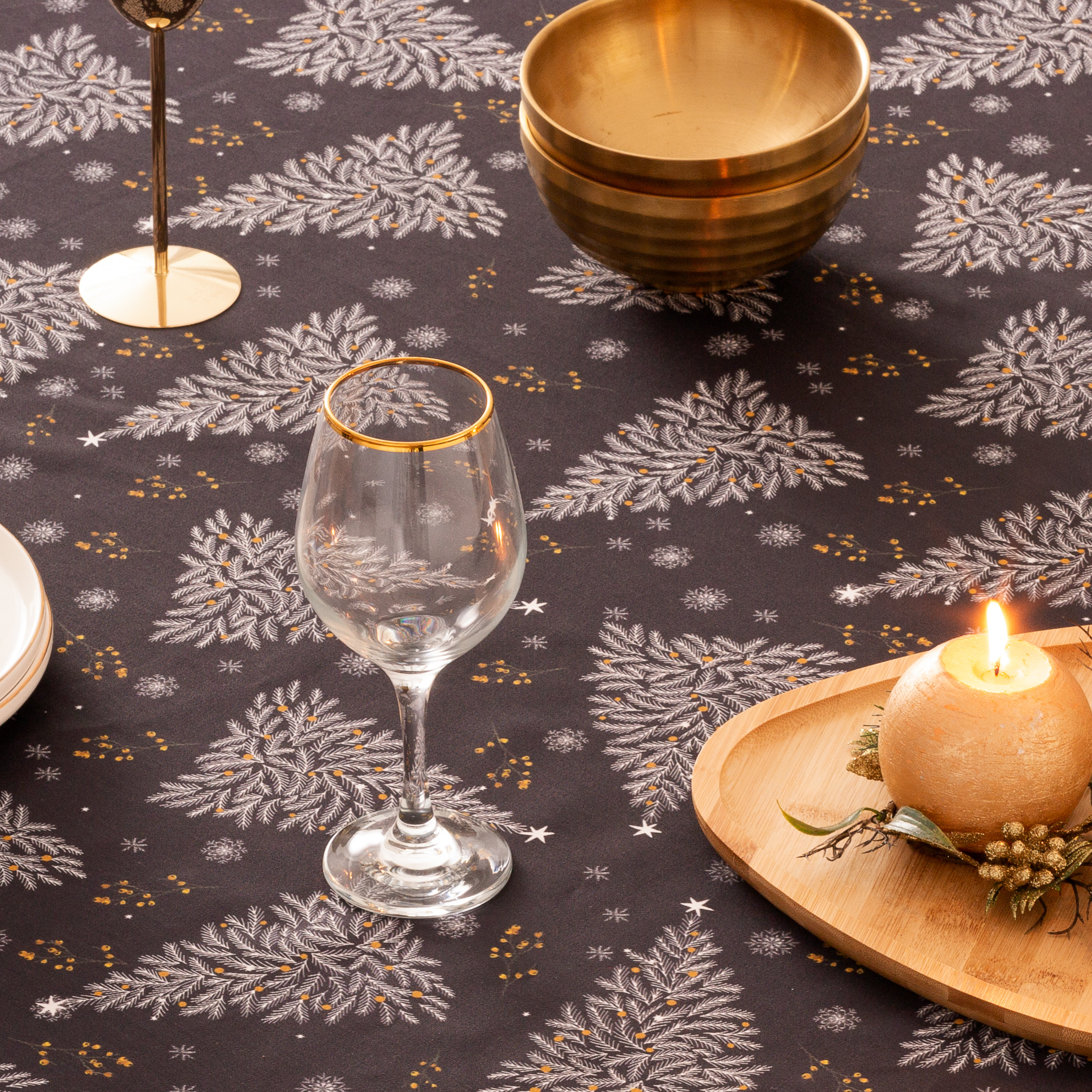 Mantel antimanchas BETHLEM AZUL OSCURO