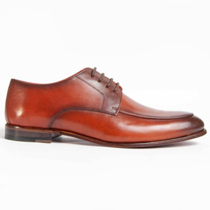 Zapato Oxford De Piel - Marron