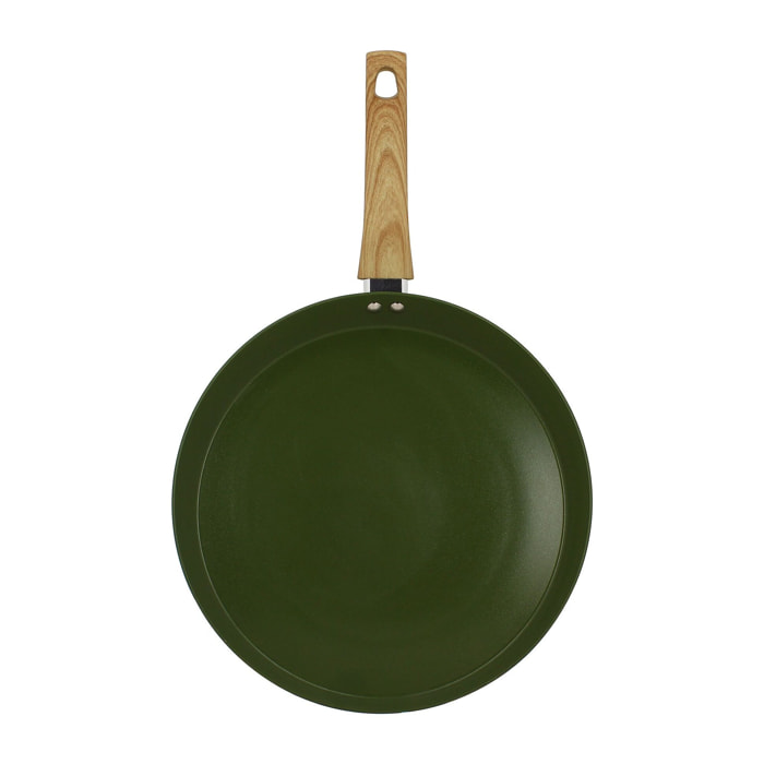 Galetière en revêtement céramique 32cm vert - tous feux OLIVE