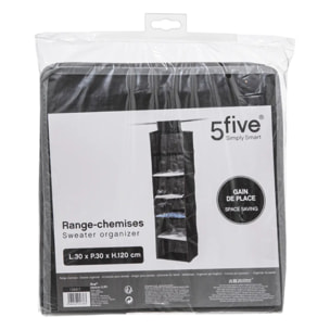 Range-chemises 6 cases gris