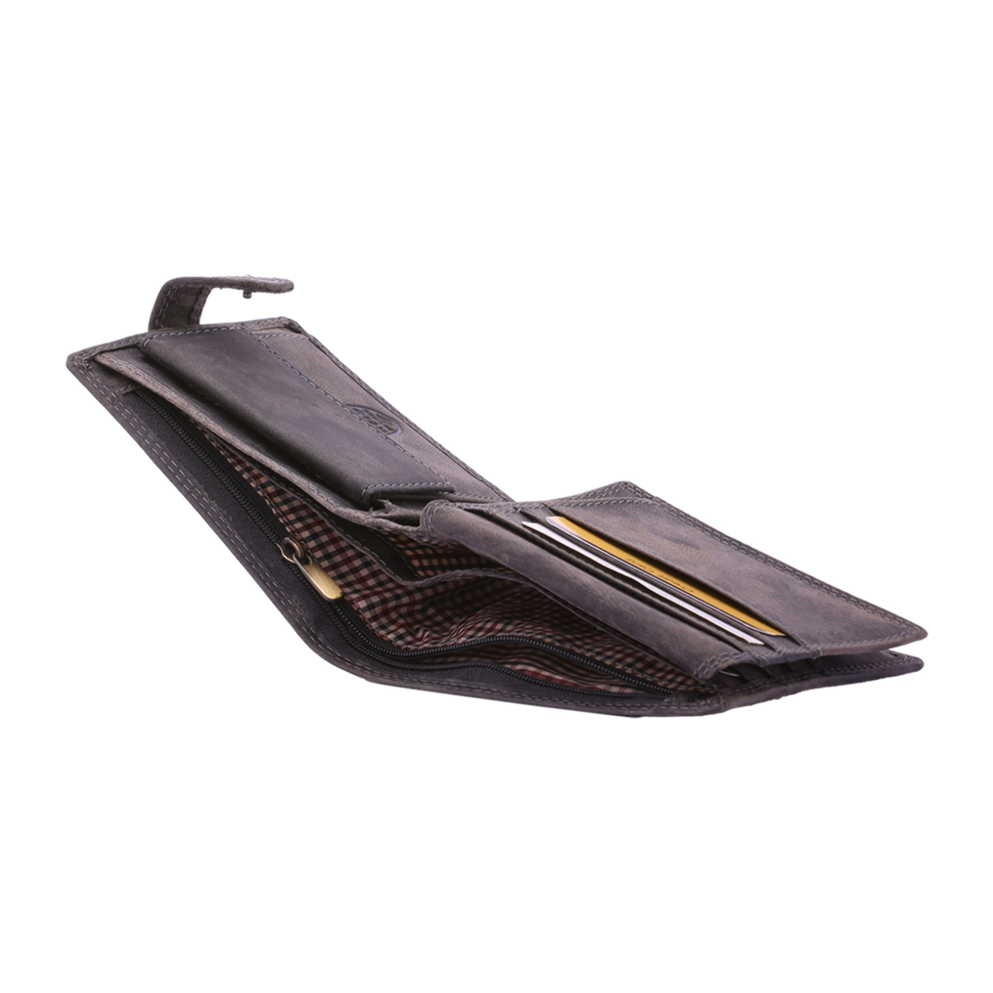 Portafoglio  da uomo In Vera pelle Made in Italy 10x12,5x3 cm