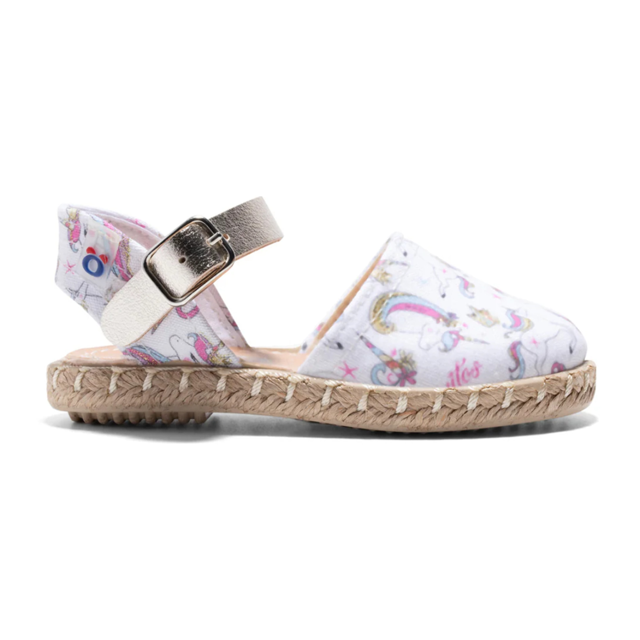 Alpargata infantil estampada con pulsera