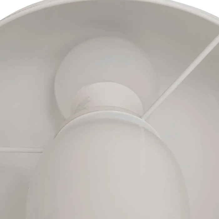 Lampe champignon secteur Lito blanc H24,5cm