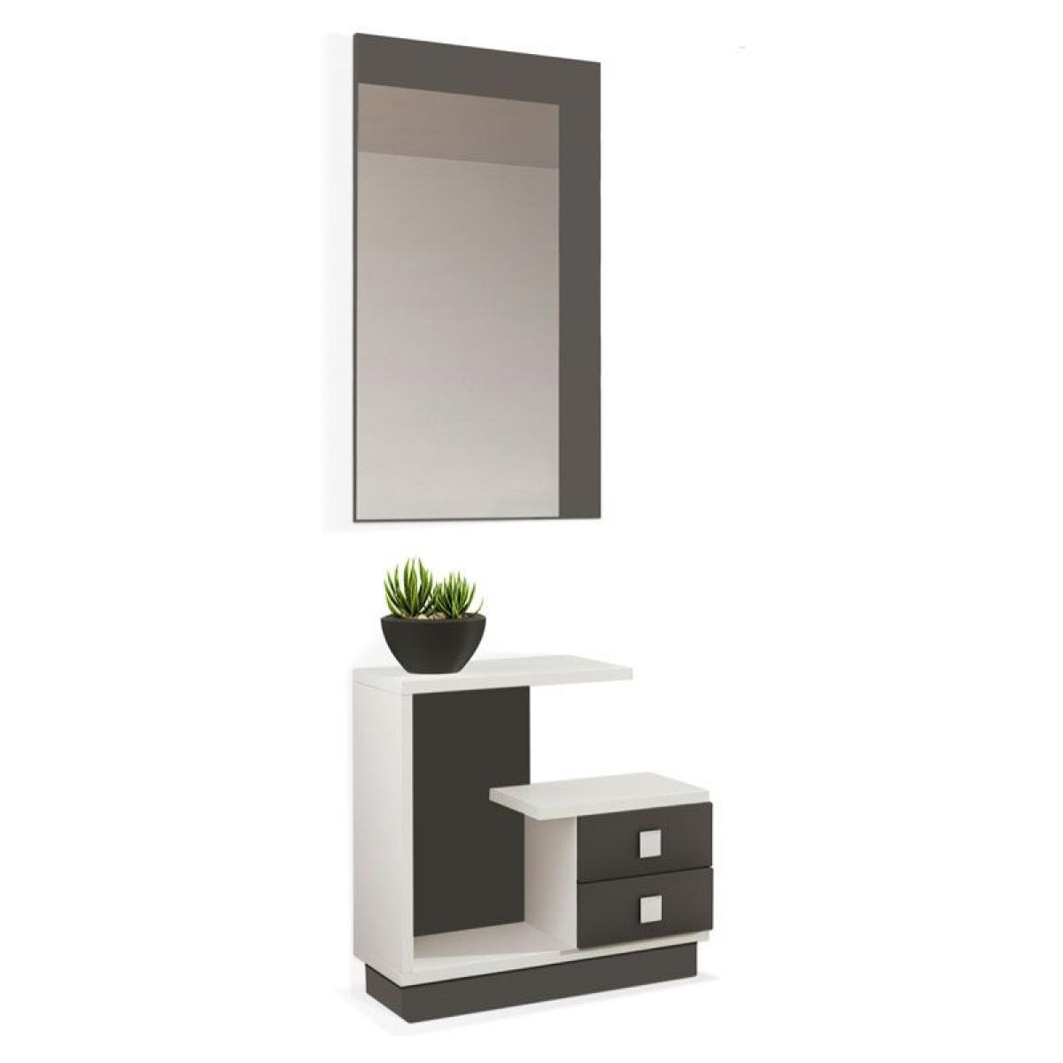 Mueble de recibidor Star Blanco - Grafito