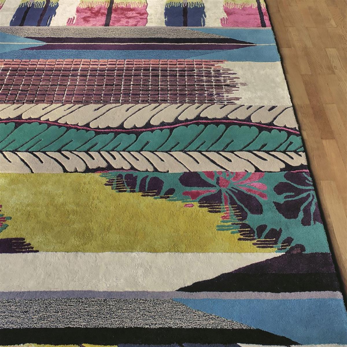 Tapis salon et chambre tufté en laine motif abstrait GUYO