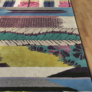 Tapis salon et chambre tufté en laine motif abstrait GUYO
