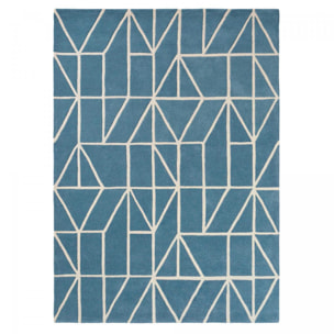 Tapis salon et chambre fait à la main en laine motif abstrait YOWA