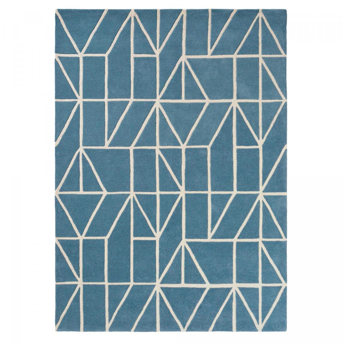 Tapis salon et chambre fait à la main en laine motif abstrait YOWA