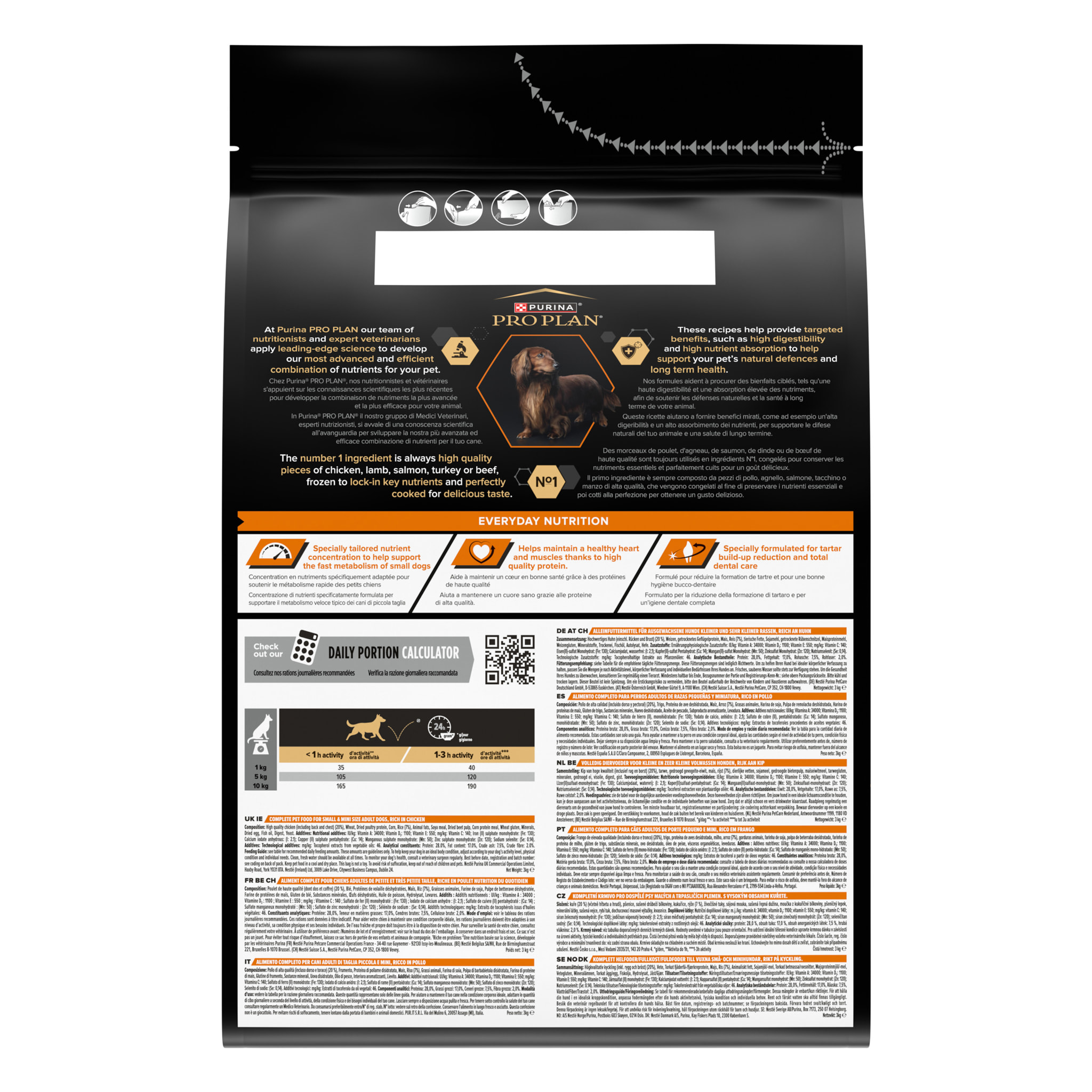 PRO PLAN Chien Small&Mini Adult Everyday Nutrition Poulet 3KG