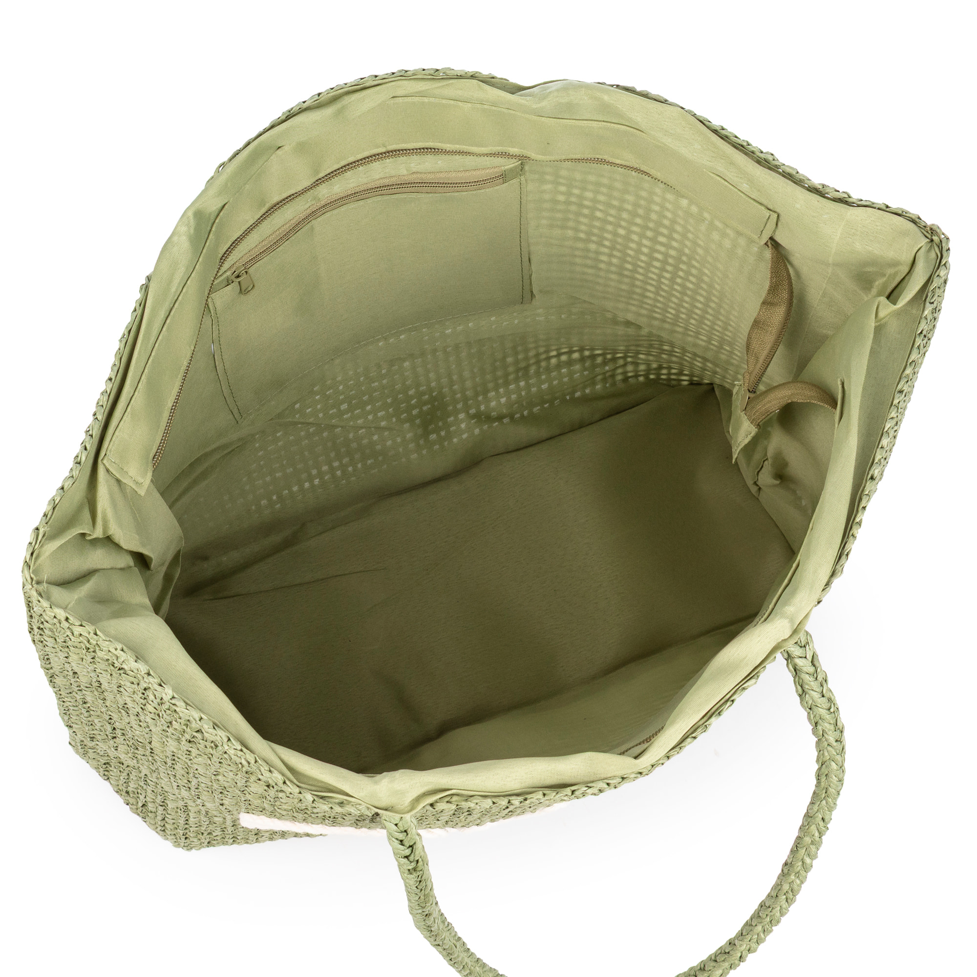 Bergeggi Borsa shopper Donna. Realizzata in carta intrecciata design "Summer"