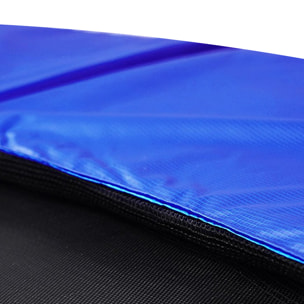 Trampolino Diametro 245 cm Tappeto Jumper Elastico con Rete di Sicurezza, 6 Pali Imbottiti, Scaletta e Rivestimento sui Bordi, Ideale per Giardino