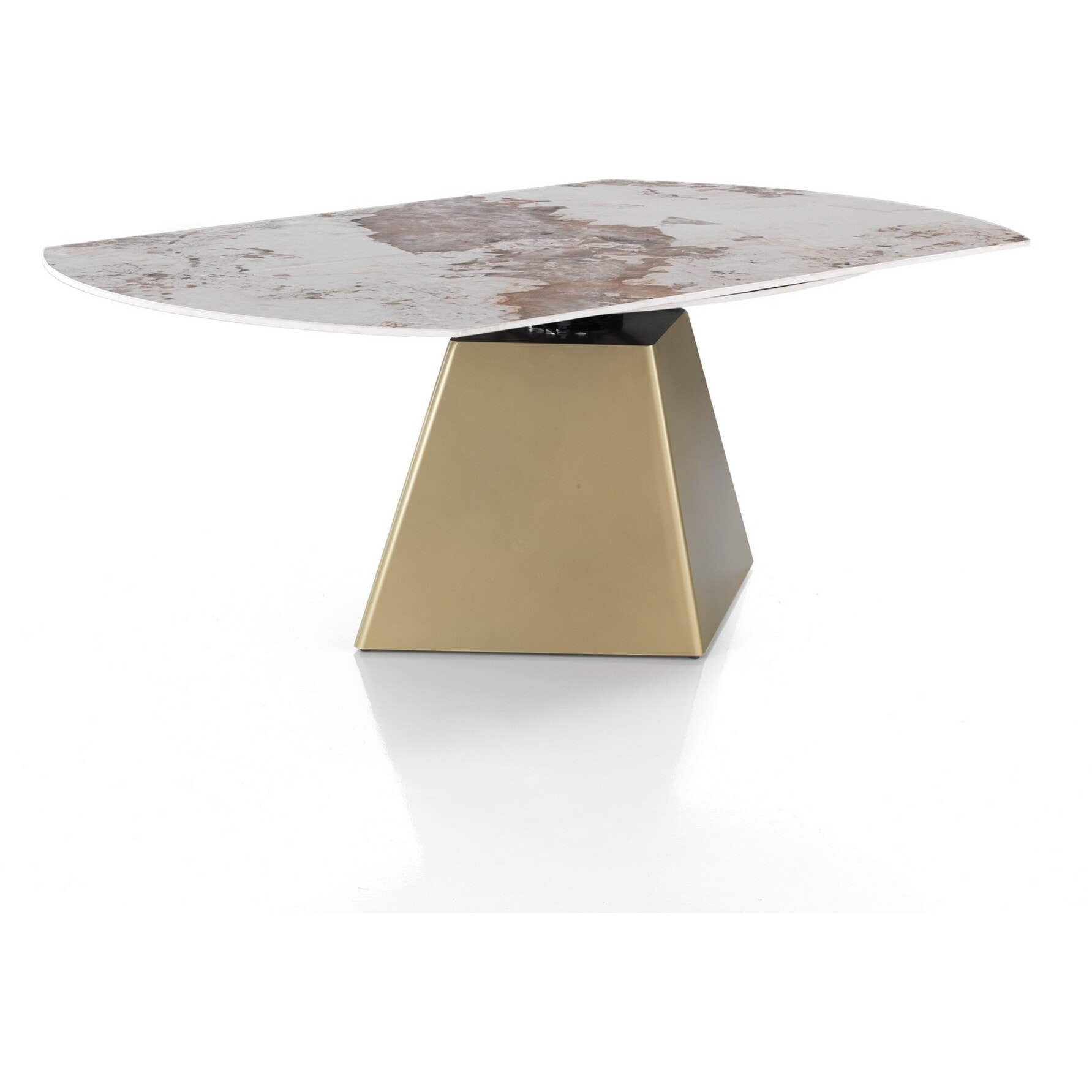 Oresteluchetta Tavolo allungabile rettangolare / rotondo ARVIN ONICE GOLD