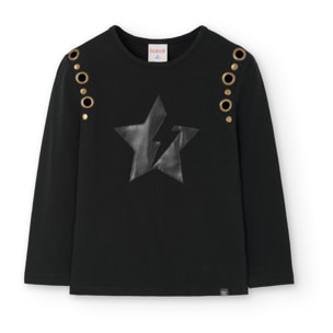 Camiseta punto elástico de niña -BCI