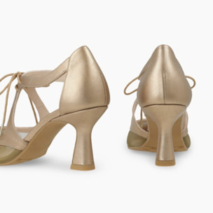 ZAPATOS DE SALÓN DORADOS GLEB