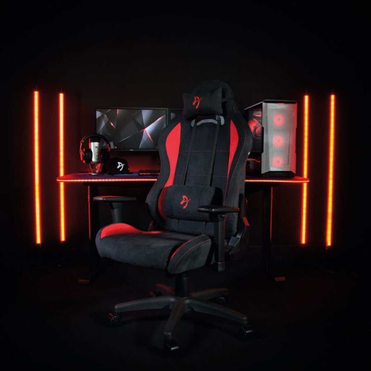 Chaise gaming AROZZI Torretta SuperSoft Rouge