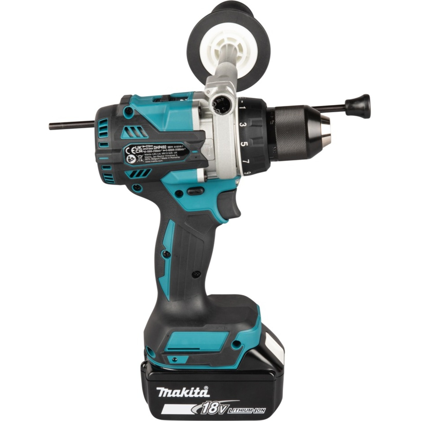 Perceuse visseuse à percussion LXT - Ø 13 mm - MAKITA - Avec 2 batteries 5 Ah + chargeur rapide + coffret Makpac - DHP492RTJ