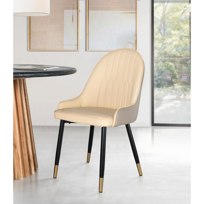 Silla de Tapizado Pu 50 Cm Estilo Contemporáneo