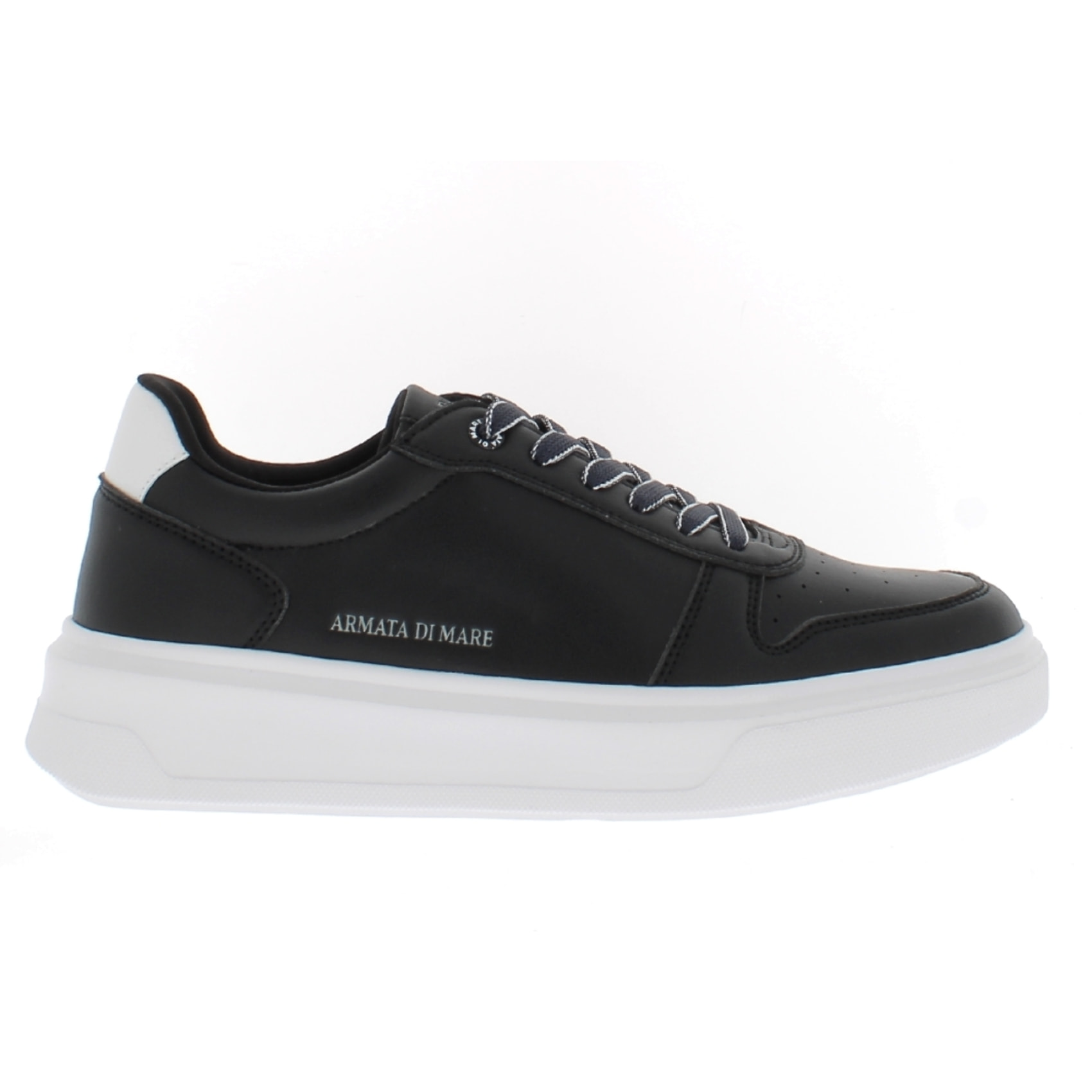 Armata di Mare Scarpe Uomo Court Maxi Sneakers Casual con Soletta Rimovibile in Memory Foam AMU S24M538 Black