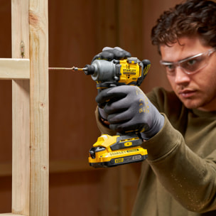 Visseuse à impact 203 Nm Brushless 18V, 2 batteries 2Ah, STANLEY FATMAX V20