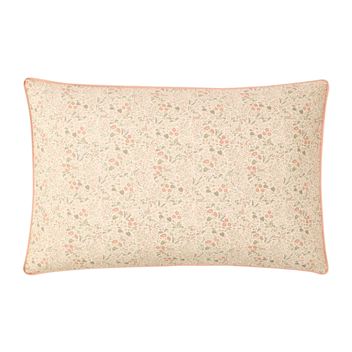 Taie d'oreiller imprimée en percale de coton, COTTAGE