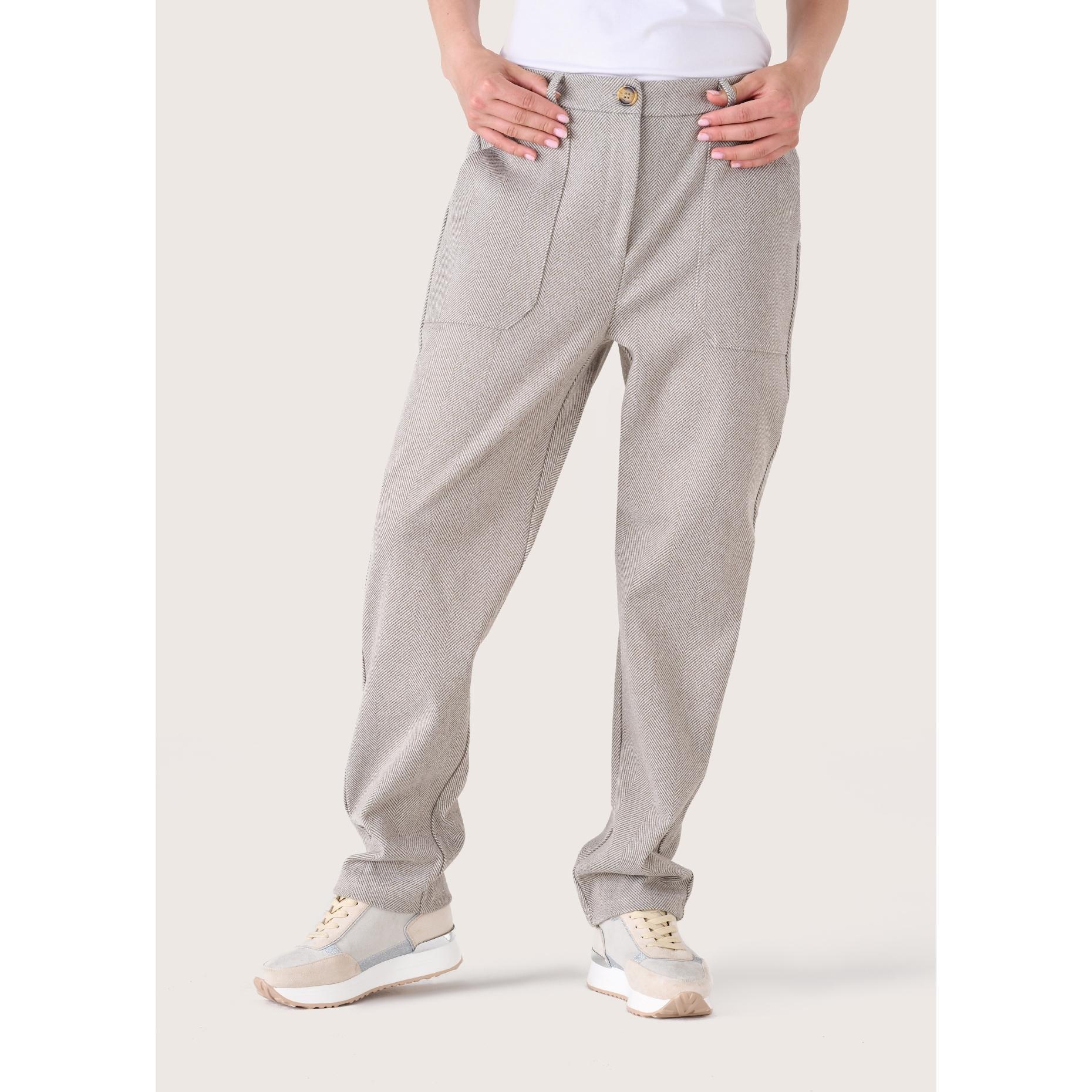 Pantalone Camomilla Lana-Taupe