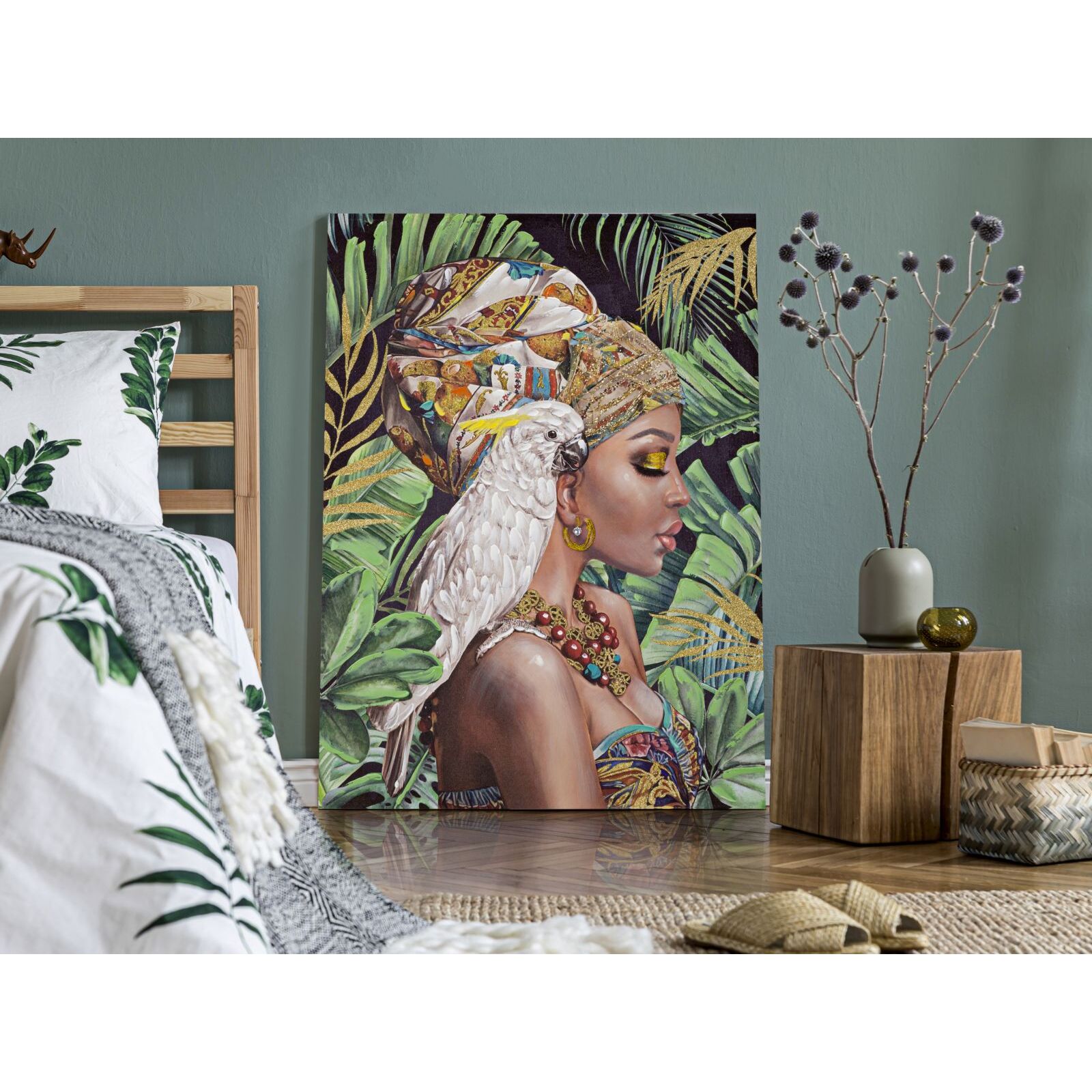 DIPINTO SU TELA KLOE VERTICALE CM 90X3X120