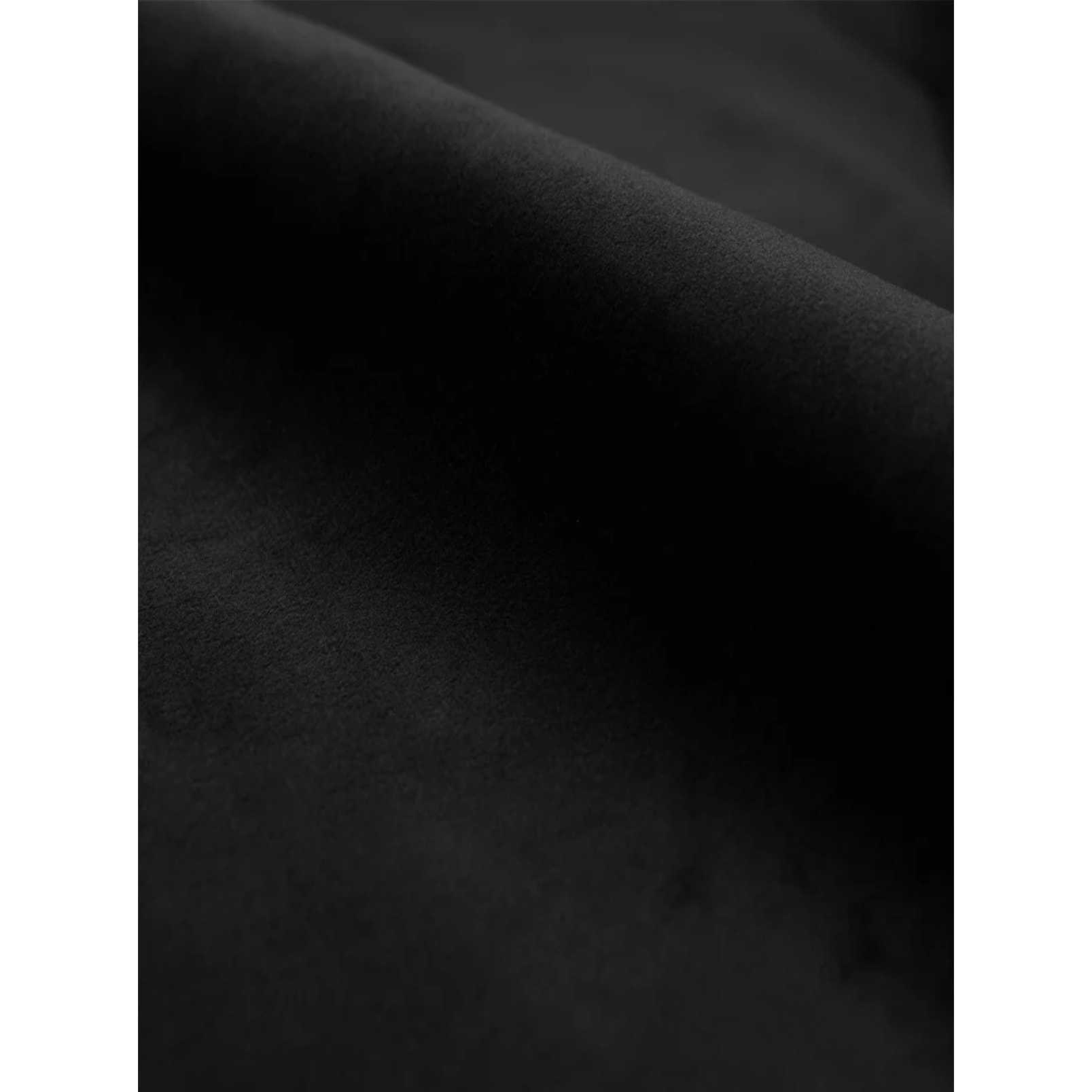 Lot de 2 chaises en velours noir et pieds en métal noir - Rosy