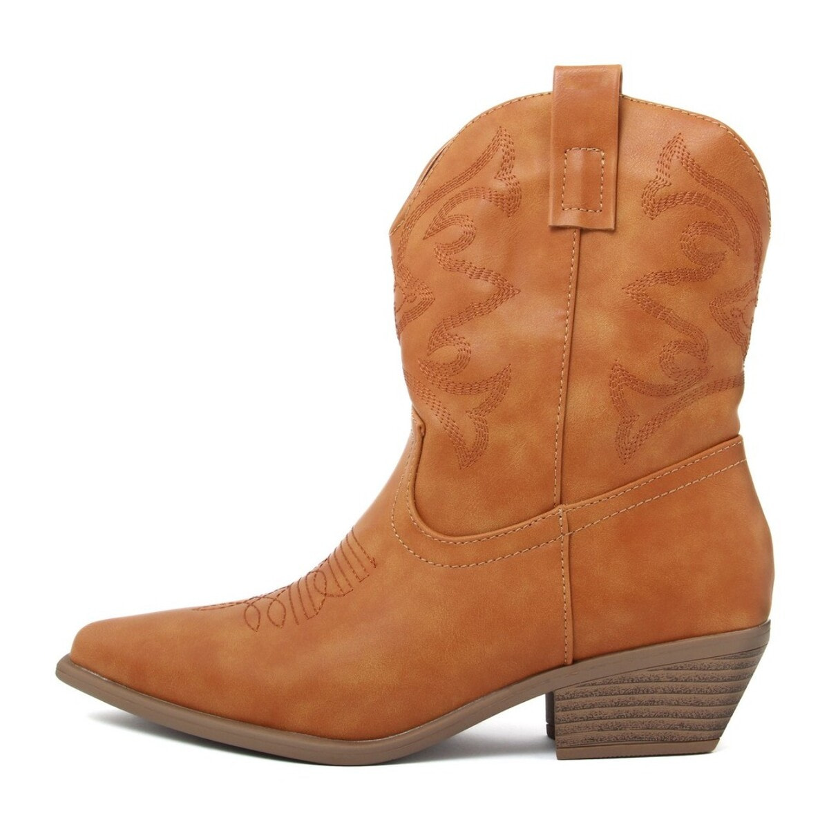 Stivaletti Donna colore Cuoio-Altezza tacco:4,5cm