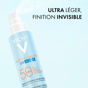 Capital Soleil UV-Aqua SPF50 - Spray Hydratant Invisible Resistant a l'Eau 200 ml